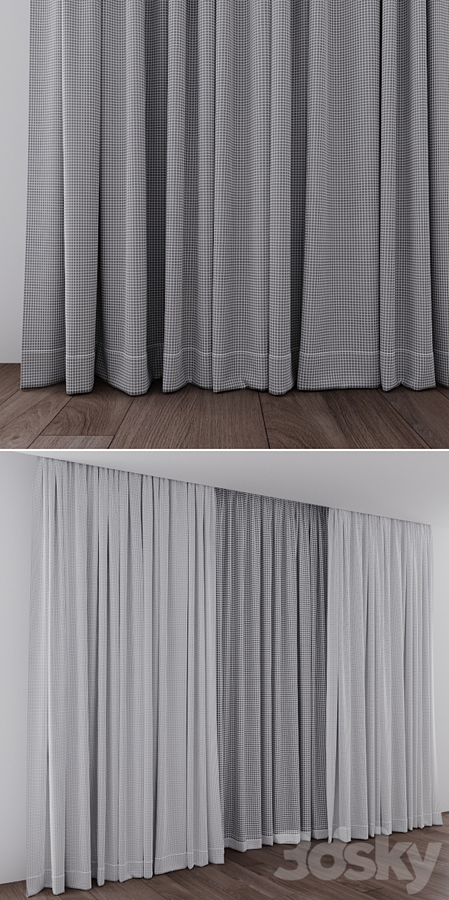 Curtains 04 3DS Max Model - thumbnail 3