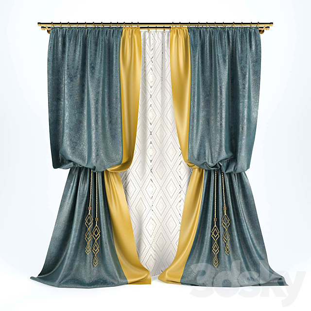 Curtains 04 3DSMax File - thumbnail 1