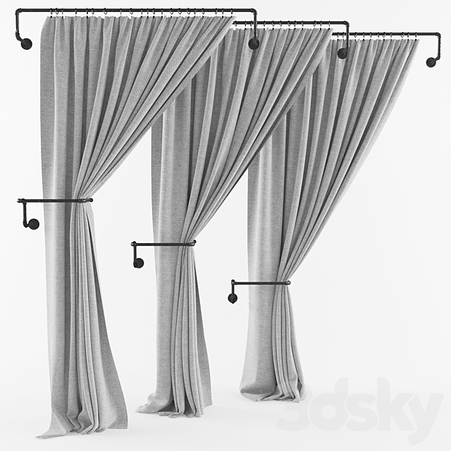 curtains 05 3DSMax File - thumbnail 1