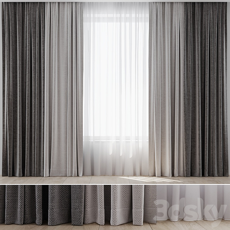 Curtains 09 3DS Max - thumbnail 1