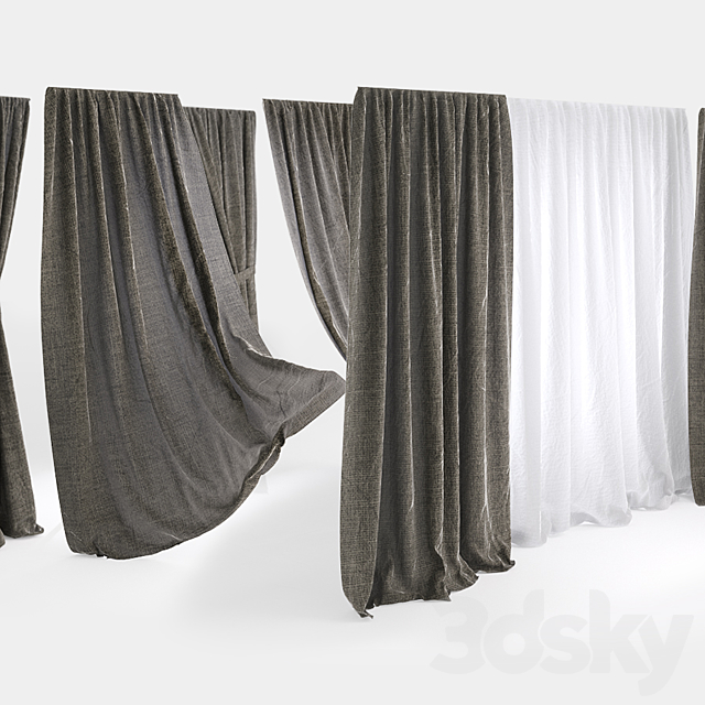 Curtains 1 3DSMax File - thumbnail 1