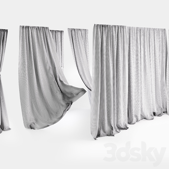 Curtains 1 3DSMax File - thumbnail 2