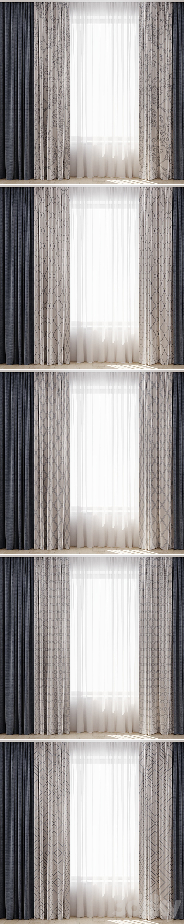 Curtains 10 3DSMax File - thumbnail 2