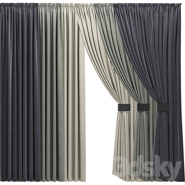 Curtains 11 3ds Max - thumbnail 1