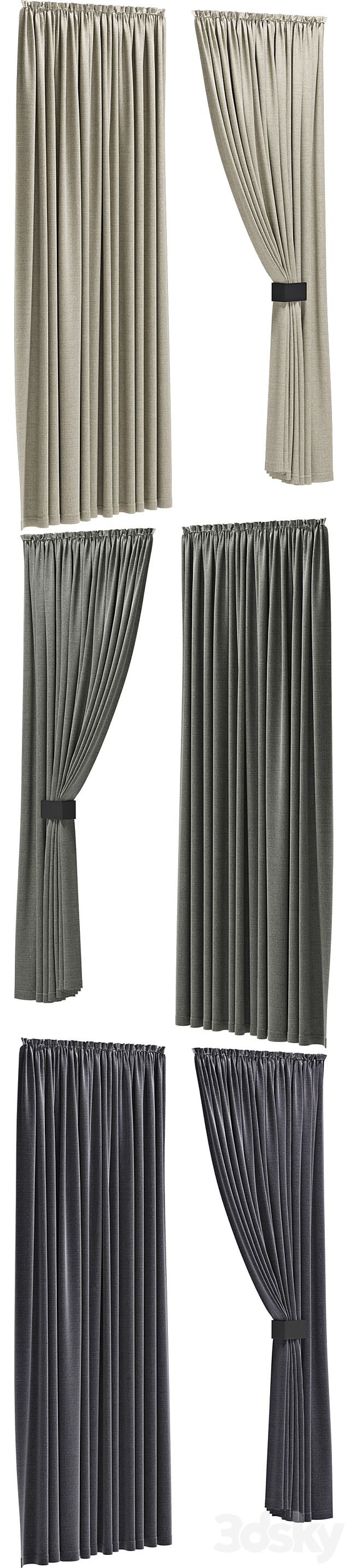 Curtains 11 3ds Max - thumbnail 2