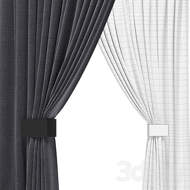 Curtains 11 3ds Max - thumbnail 3