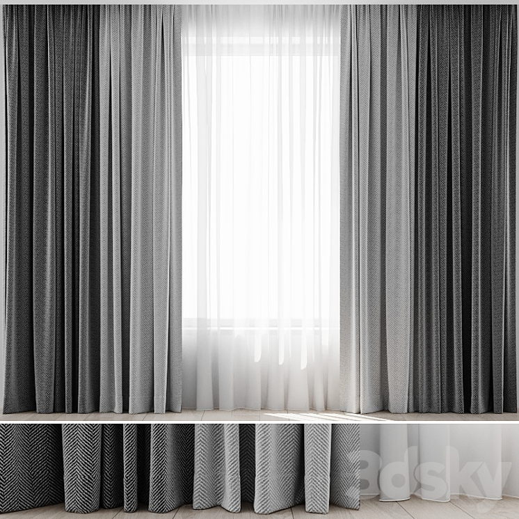 Curtains 11 3DS Max - thumbnail 1