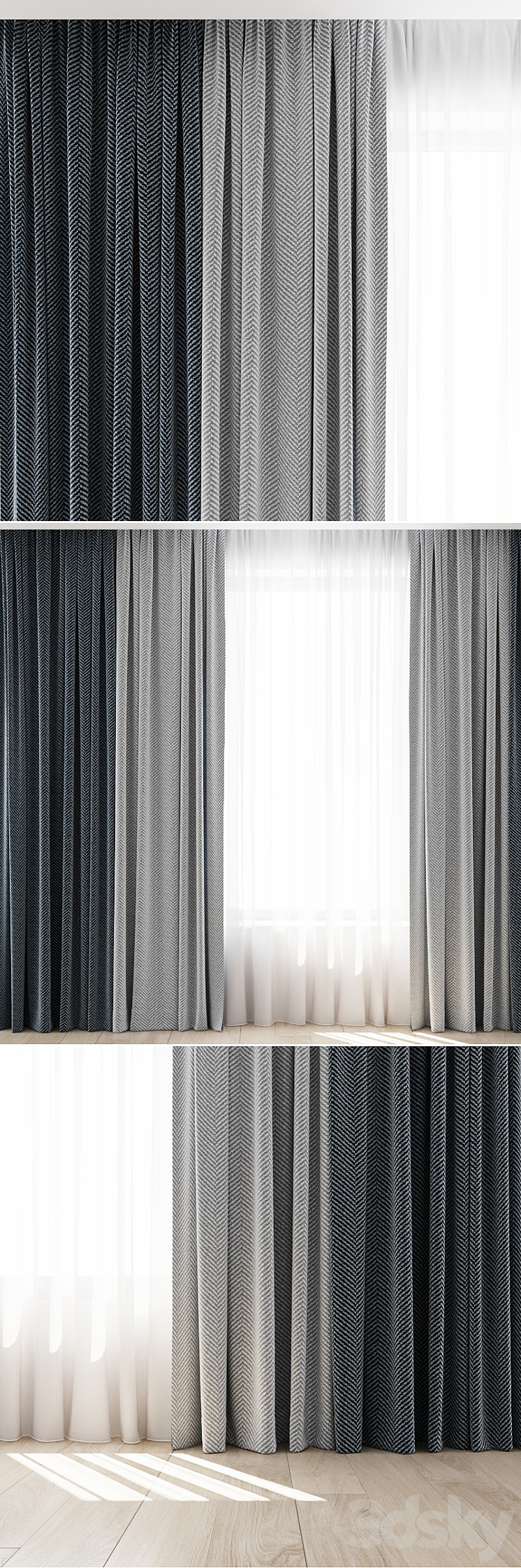 Curtains 12 3DS Max - thumbnail 2