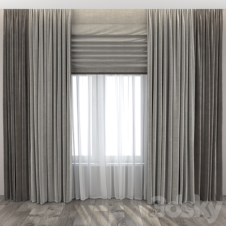 Curtains 13 3DS Max - thumbnail 1