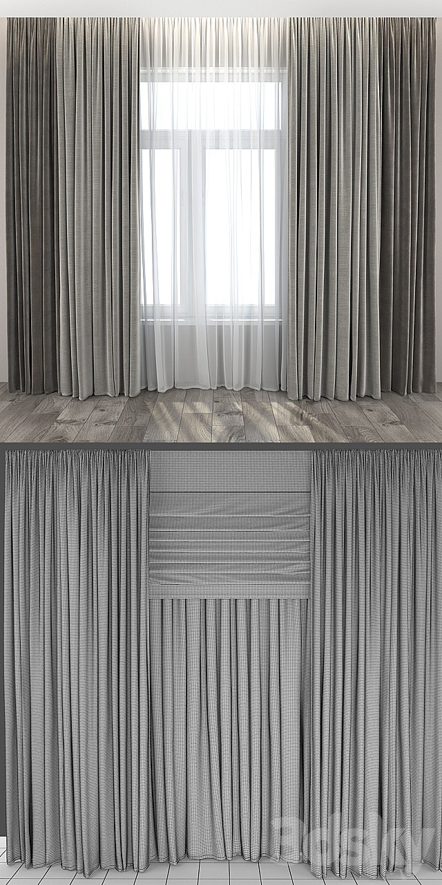 Curtains 13 3DSMax File - thumbnail 3