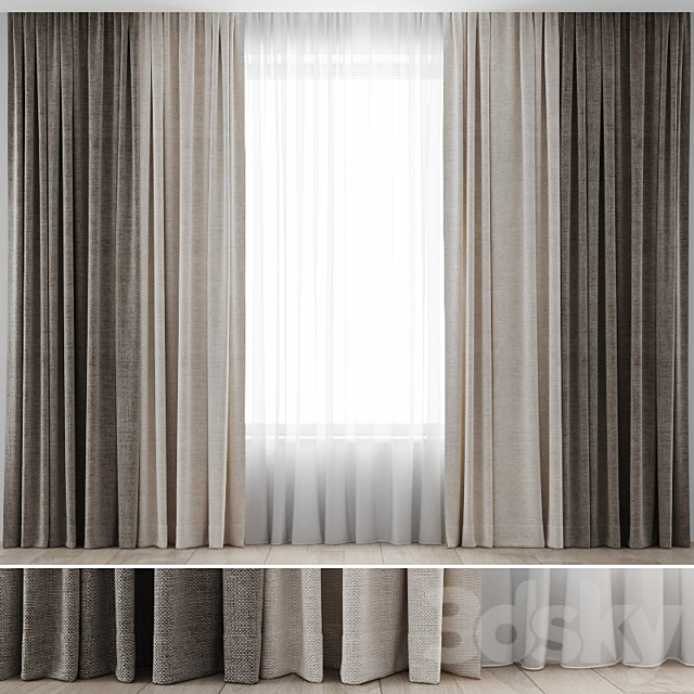 Curtains 13 3DSMax File - thumbnail 1