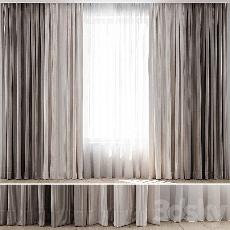 Curtains 15 3DS Max - thumbnail 1