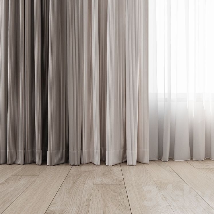 Curtains 15 3DS Max - thumbnail 2