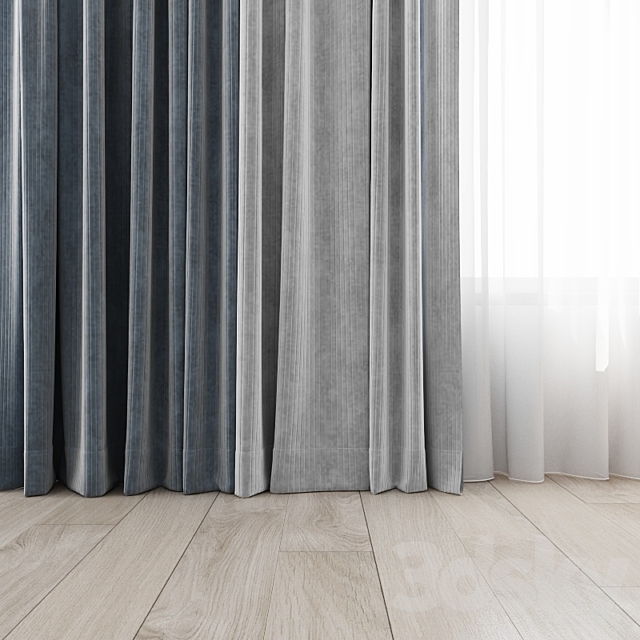 Curtains 18 3DS Max Model - thumbnail 2