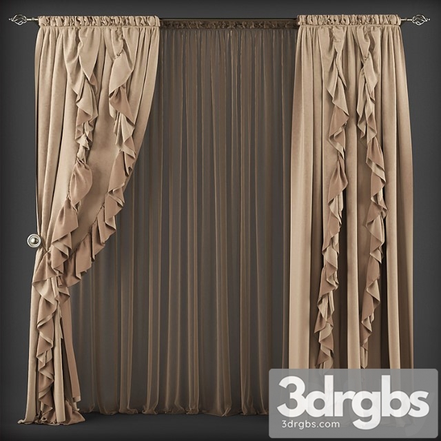 Curtains 189 1 3dsmax Download - thumbnail 1