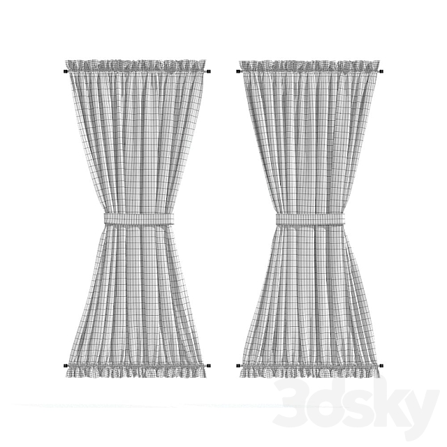 Curtains 19 3ds Max - thumbnail 3