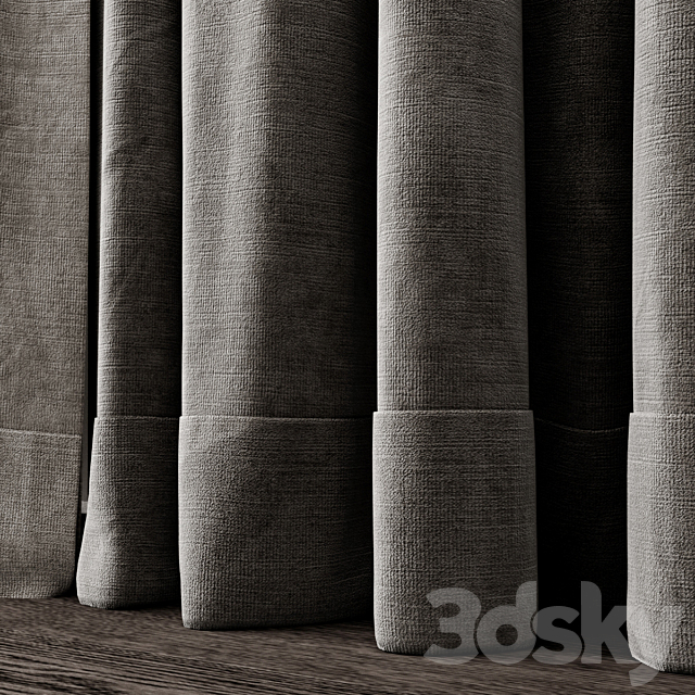 Curtains 2 3DS Max Model - thumbnail 3