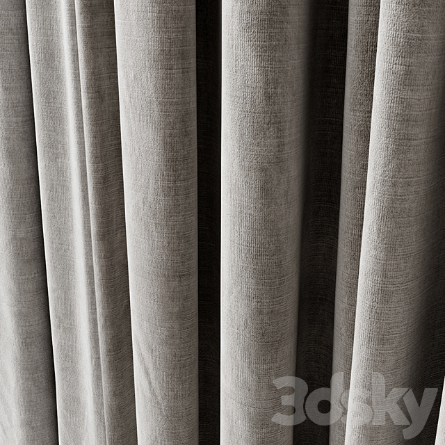 Curtains 2 3DS Max Model - thumbnail 4