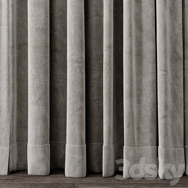 Curtains 2 3DS Max Model - thumbnail 5