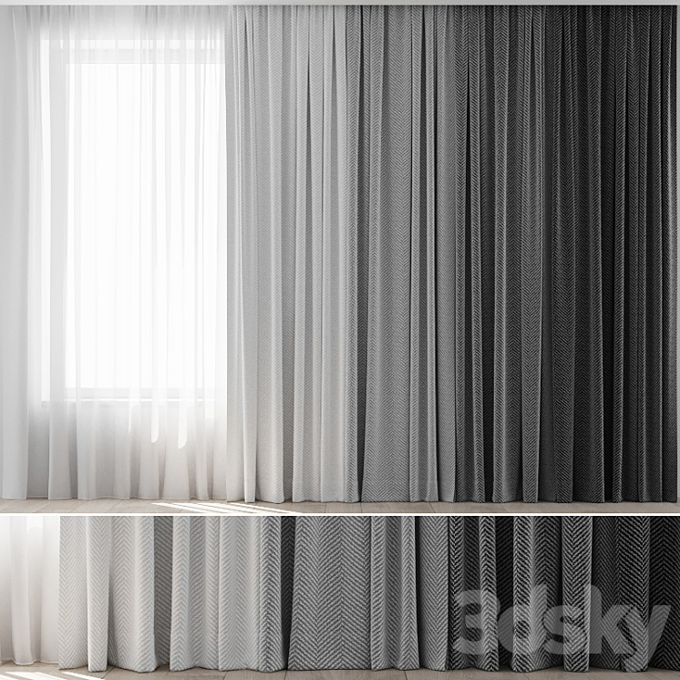 Curtains 20 3DS Max - thumbnail 1