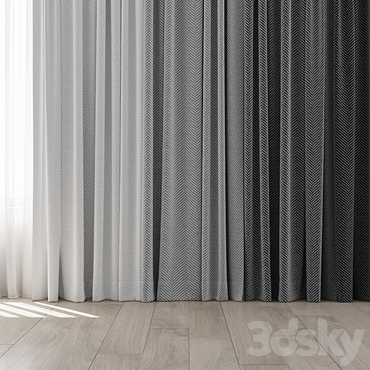 Curtains 20 3DS Max - thumbnail 2