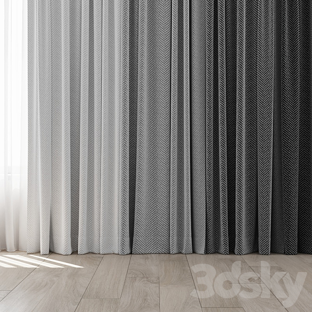 Curtains 20 3DS Max Model - thumbnail 2