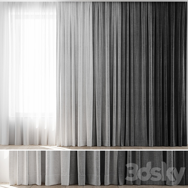 Curtains 24 3DS Max - thumbnail 1