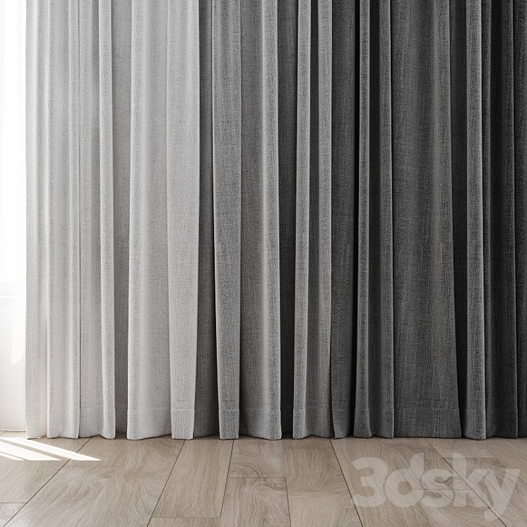 Curtains 24 3DS Max - thumbnail 2