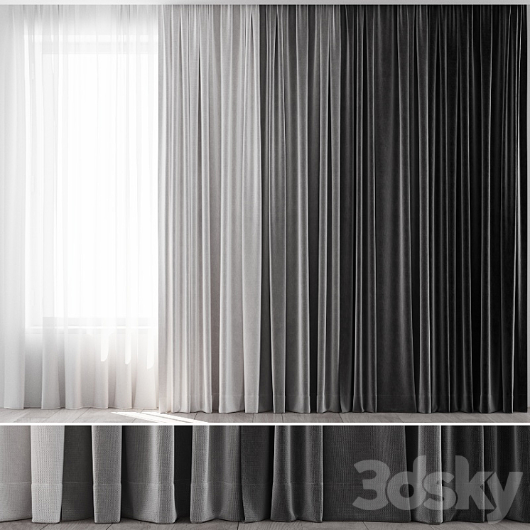 Curtains 27 3DS Max - thumbnail 1