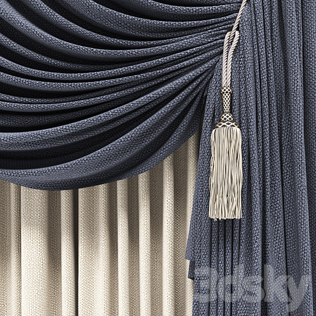 curtains 3 3DSMax File - thumbnail 2