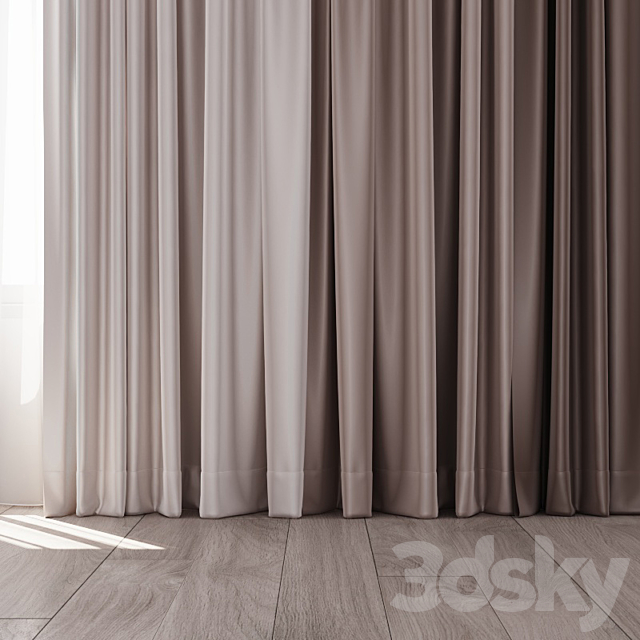 Curtains 30 3DS Max Model - thumbnail 2