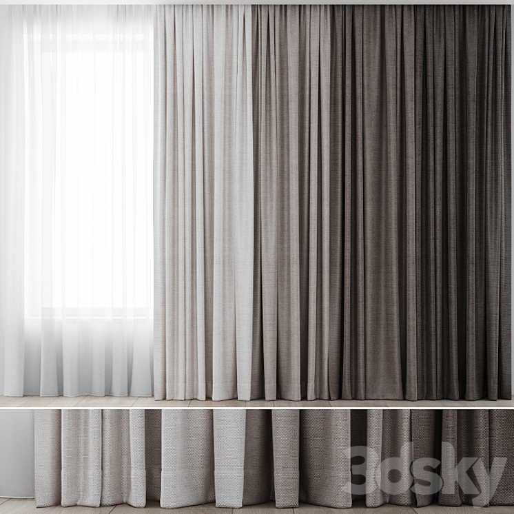 Curtains 32 3DS Max - thumbnail 1