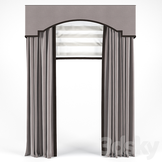 Curtains 34 3ds Max - thumbnail 1