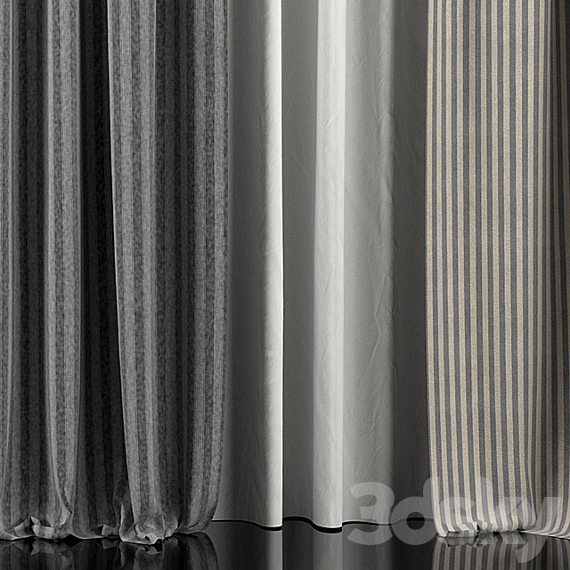 Curtains 344 3DS Max Model - thumbnail 3