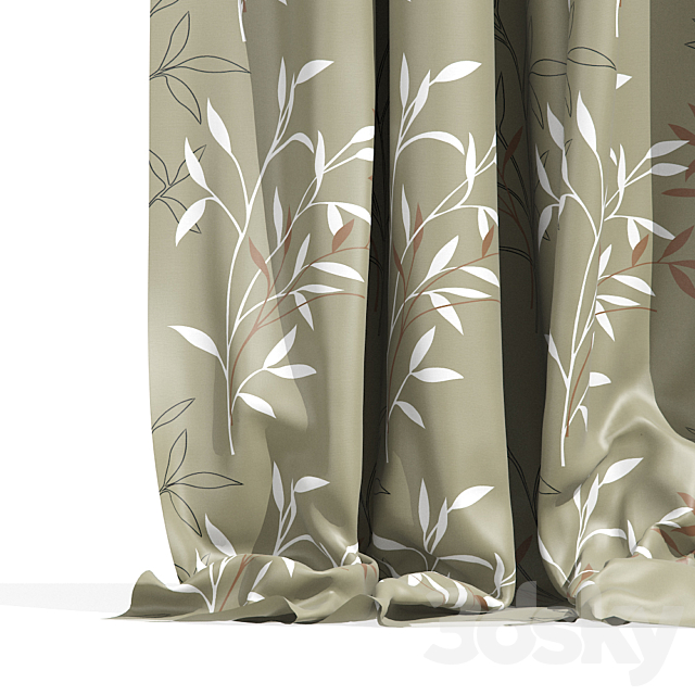 Curtains 35 3DSMax File - thumbnail 2