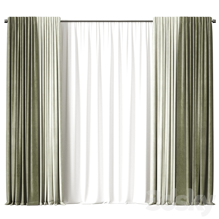 Curtains 3DS Max Model - thumbnail 1