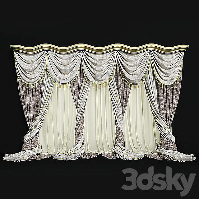 Curtains 3ds Max - thumbnail 1