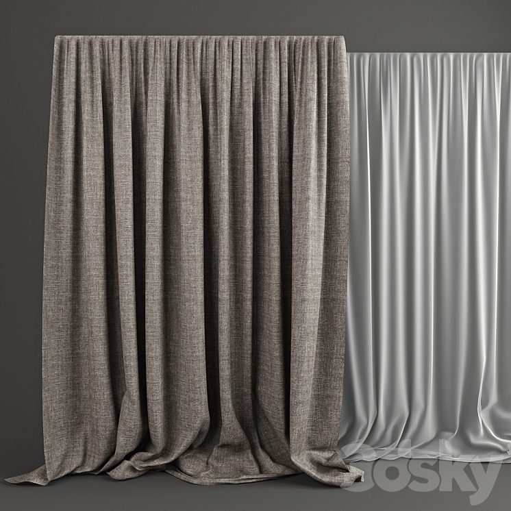 Curtains 3DS Max - thumbnail 1