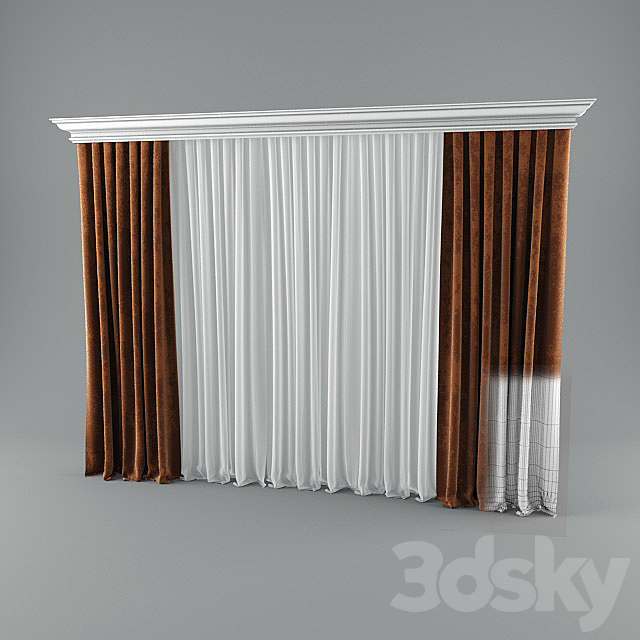 Curtains 3ds Max - thumbnail 1