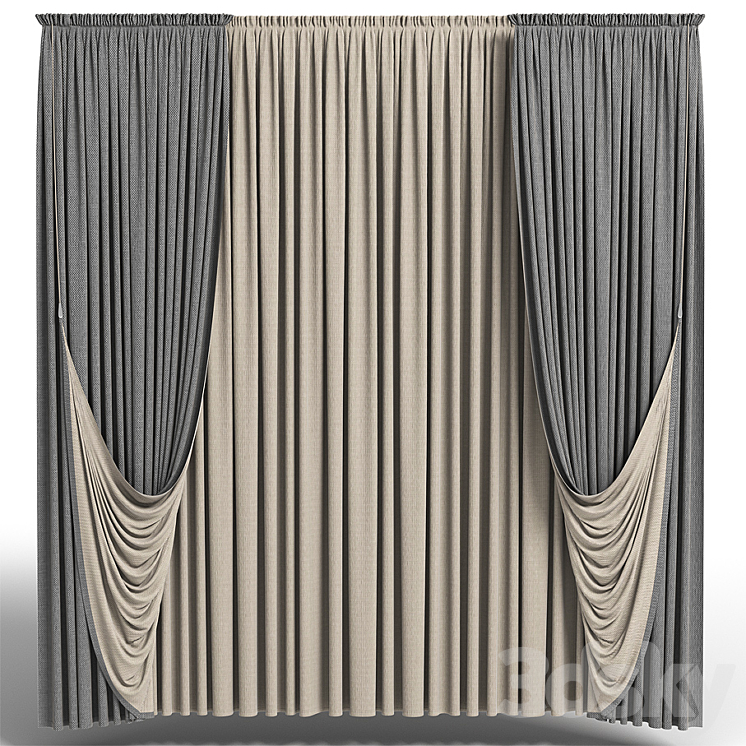 curtains 3DS Max - thumbnail 1