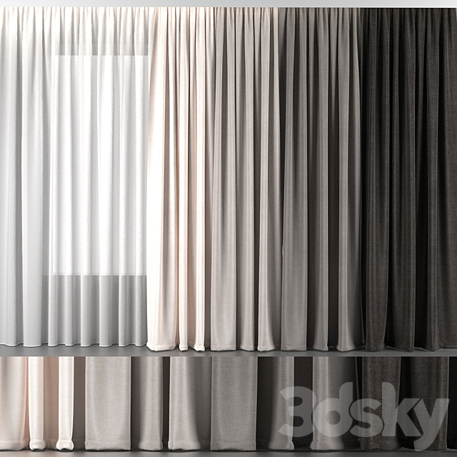 Curtains 3ds Max - thumbnail 1