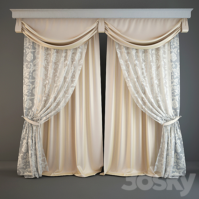 curtains 3ds Max - thumbnail 1