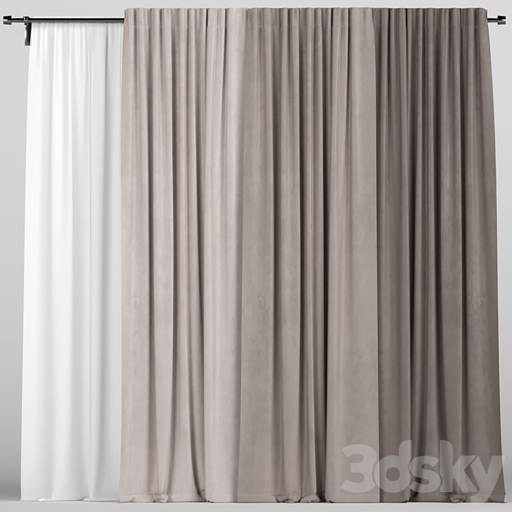 Curtains 3DS Max - thumbnail 1