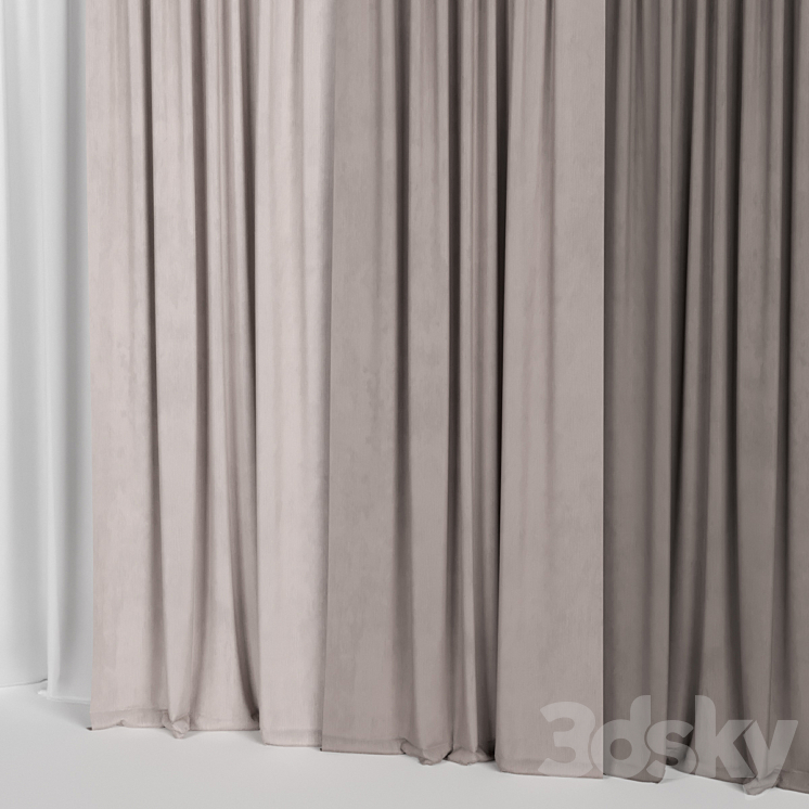 Curtains 3DS Max - thumbnail 2