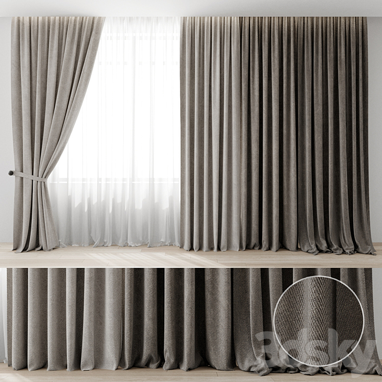 Curtains 3DS Max - thumbnail 1