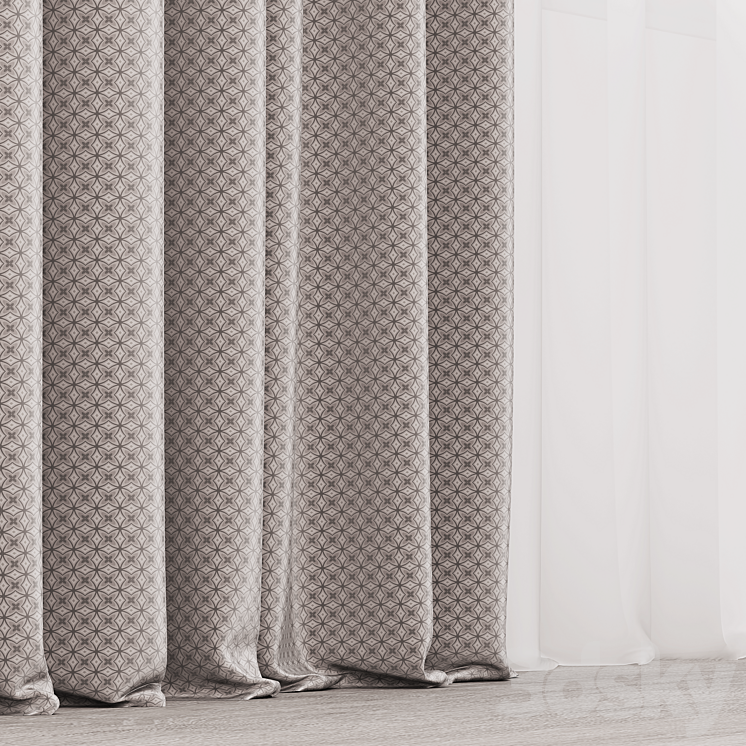 Curtains 3DS Max - thumbnail 2