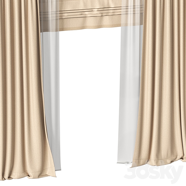 Curtains 3DS Max - thumbnail 2