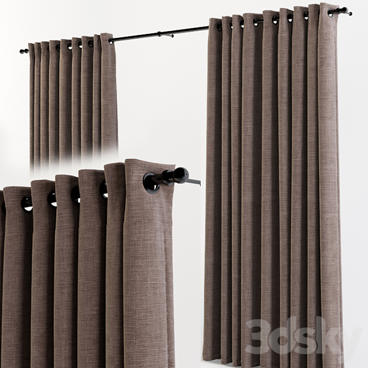 Curtains 3DS Max - thumbnail 1