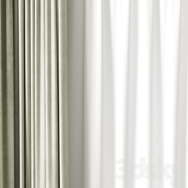 Curtains 3DS Max Model - thumbnail 3