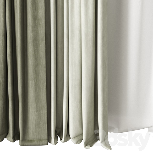 Curtains 3DS Max Model - thumbnail 4